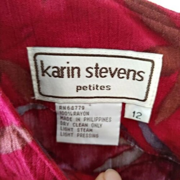 karin stevens dress vintage 12 new no tags.Rayon - Picture 4 of 8